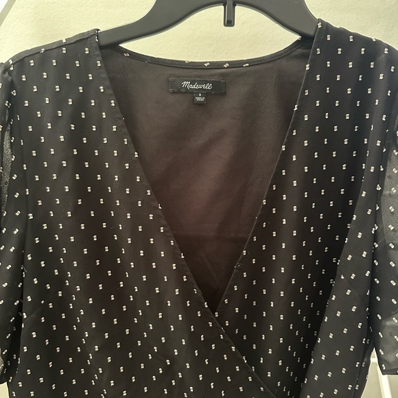 MADEWELL POLKA DOT WRAP TOP - Picture 3 of 5